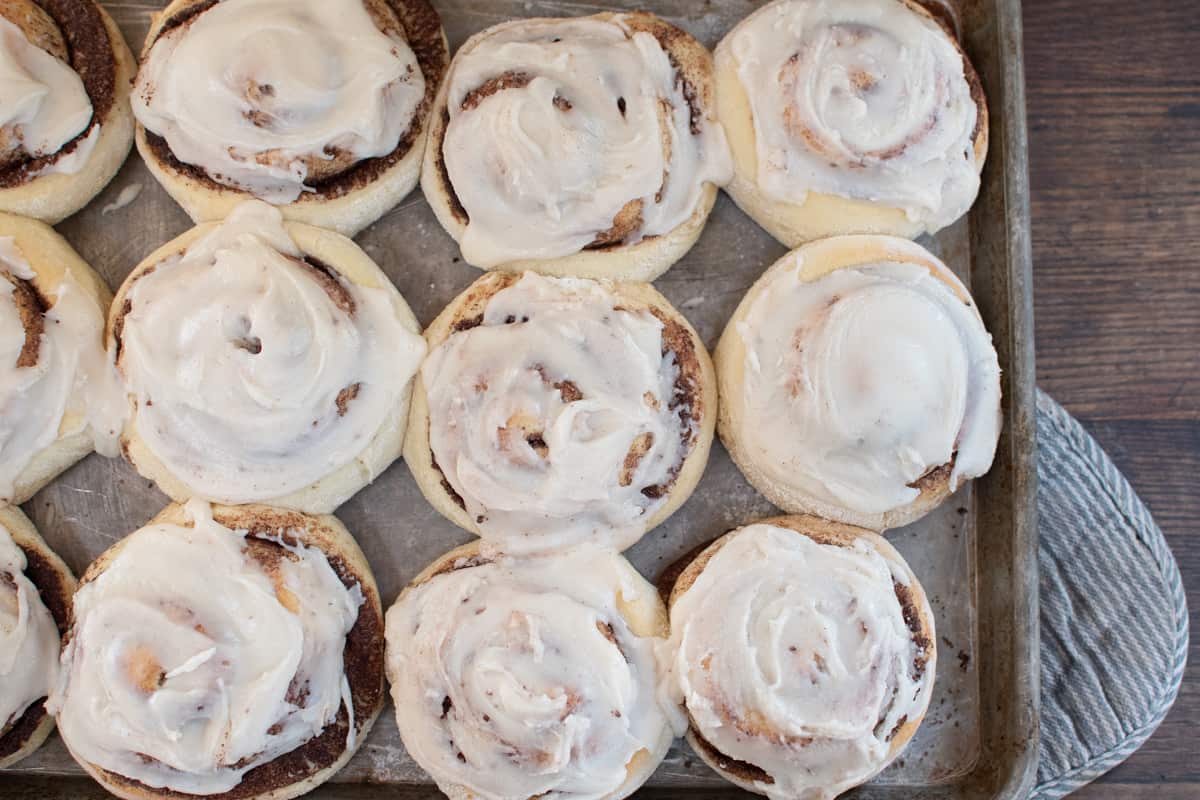 One Hour Cinnamon Rolls