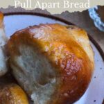 Cinnamon pull apart bread on a plate.