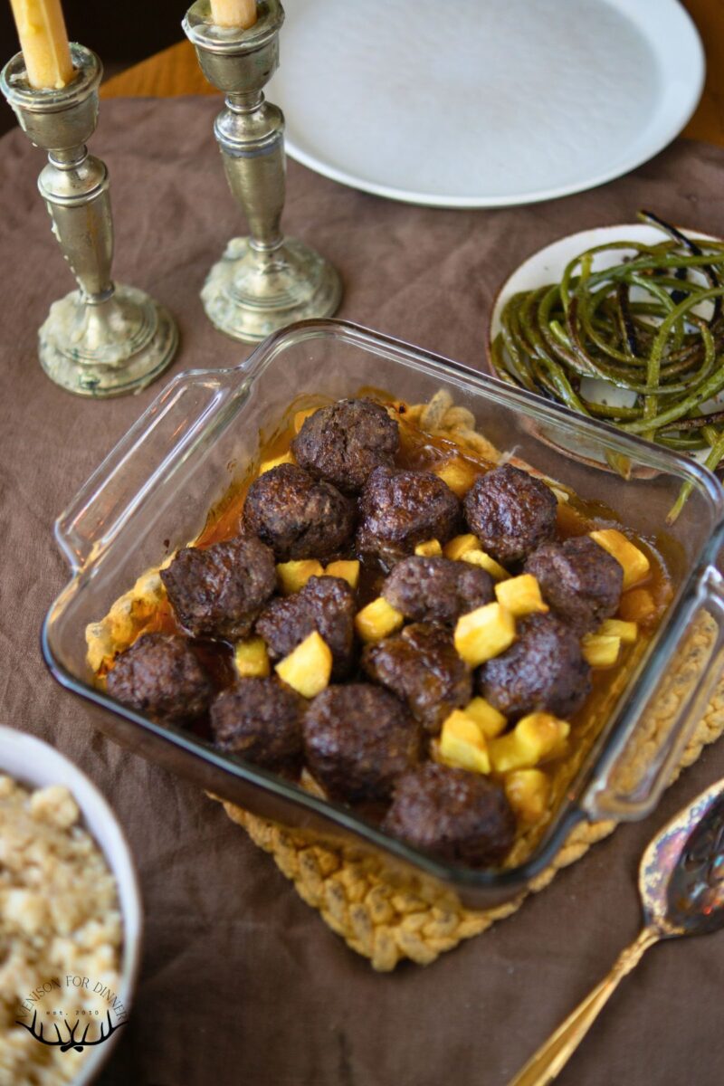 Sweet and Sour Moose Meatballs - Venison for Dinner