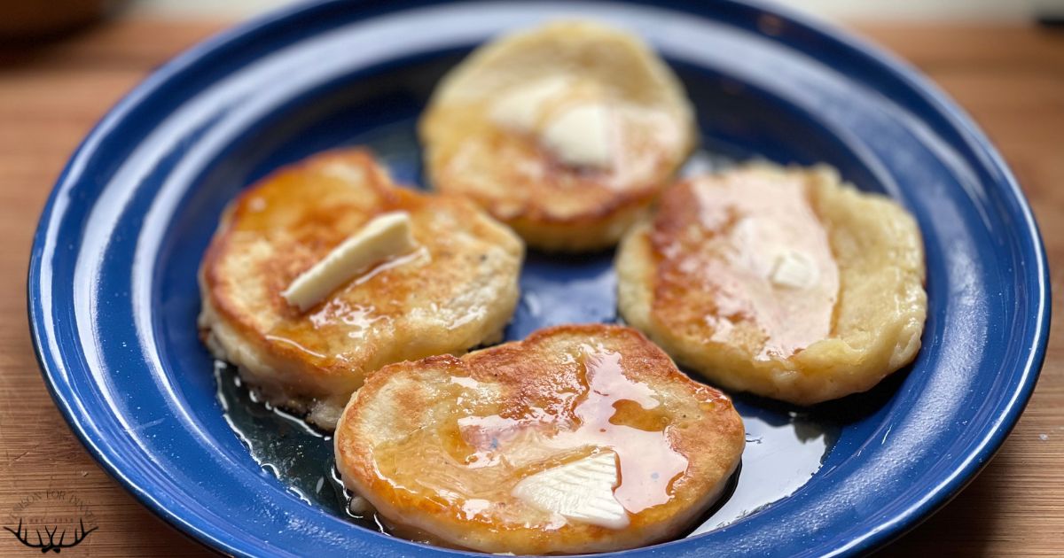 Cast Iron Pan Pancakes Venison for Dinner