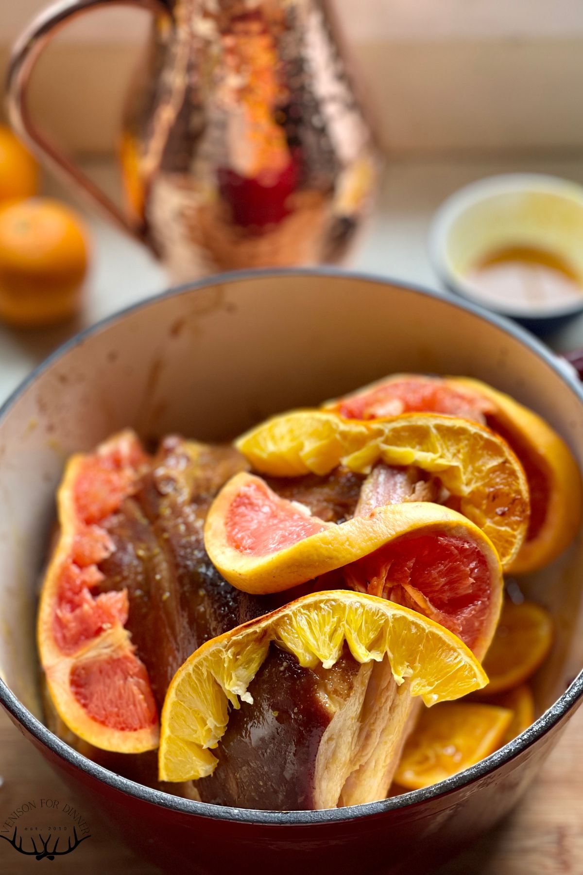 Dutch Oven Ham Venison For Dinner