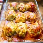 Baked cabbage rolls.
