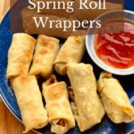 Homemade spring roll wrappers.