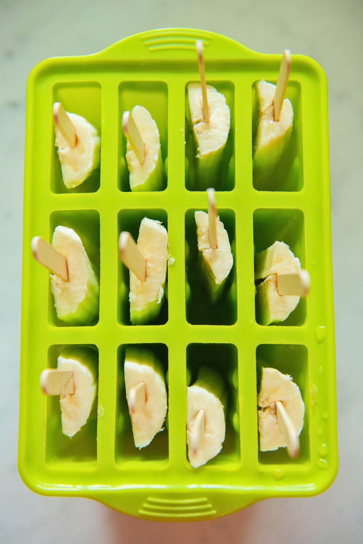 Bananas in a popsicle mold.