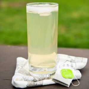 Green tea that has been cold brewed.