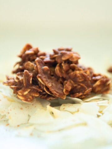 Chocolate coconut cookies.