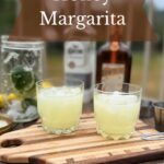 Shaken honey lime margaritas.
