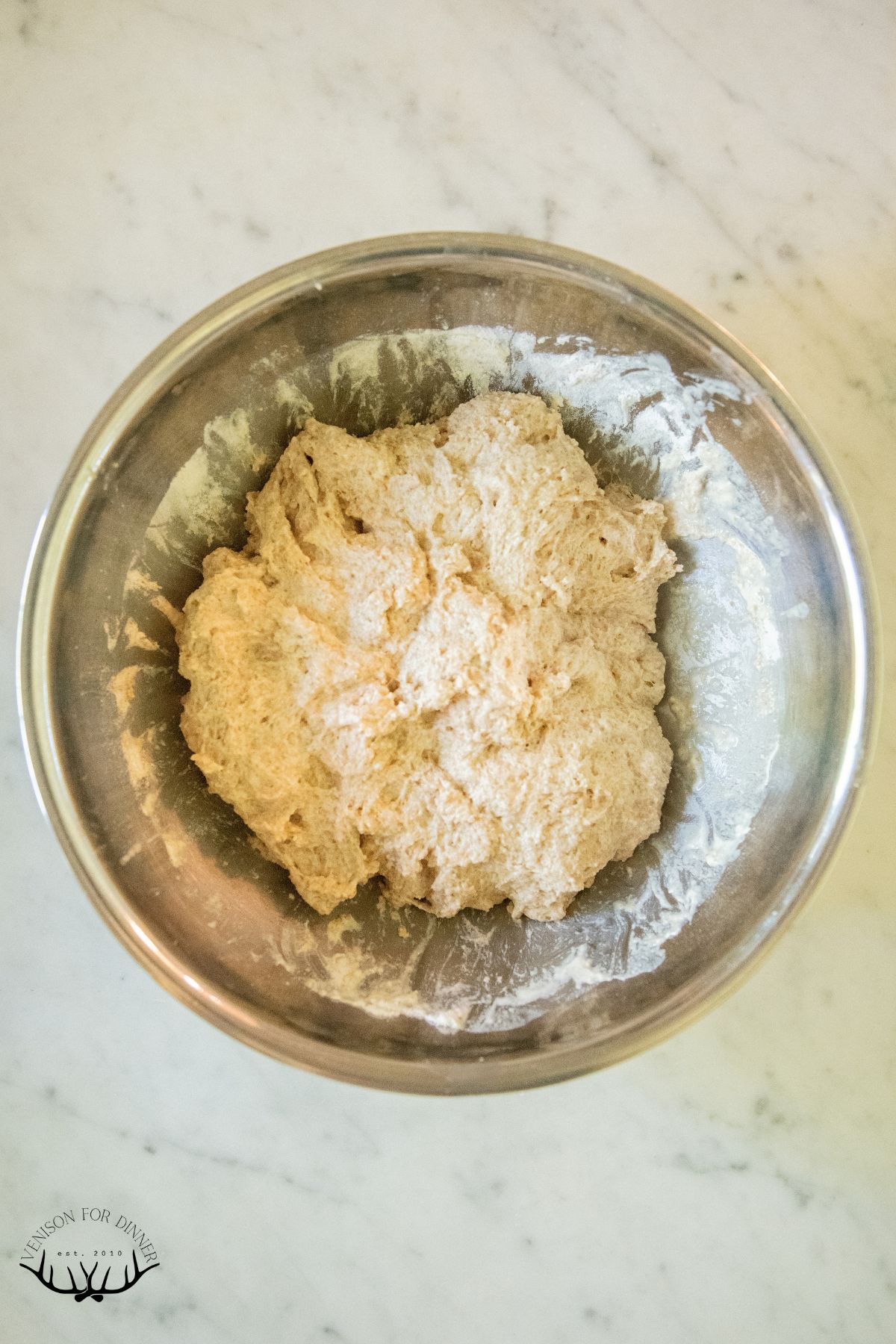 Shaggy whole grain sourdough.