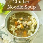 Dairy free chicken noodle soup in the Instant Pot.