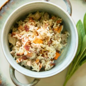 Gluten-free leftover turkey casserole.